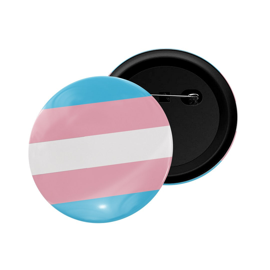 dhcrafts Round Pin Badge Multicolor LGBTQ Flag D5 Glossy Finish Design Pack of 1  (58mm)
