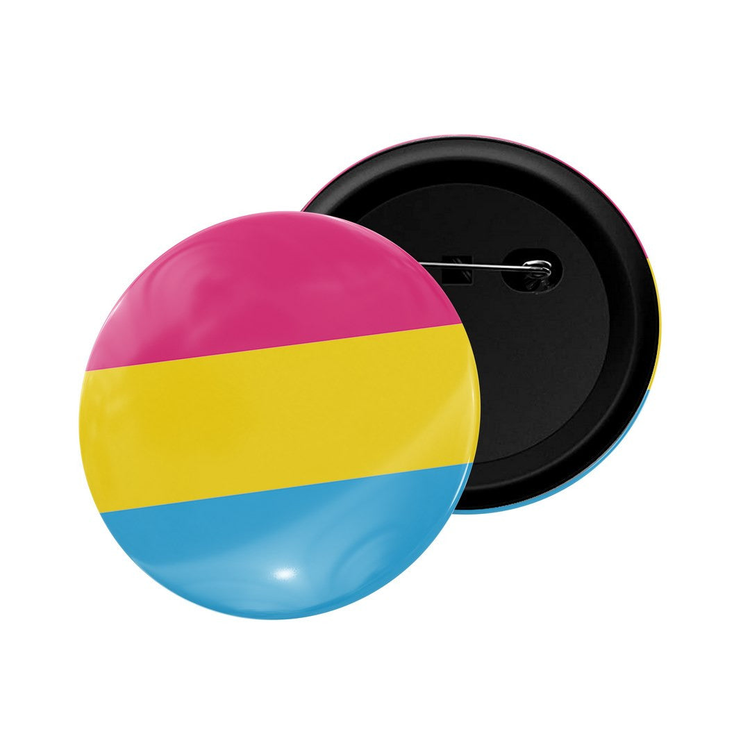 dhcrafts Round Pin Badge Multicolor LGBTQ Flag D6 Glossy Finish Design Pack of 1  (58mm)