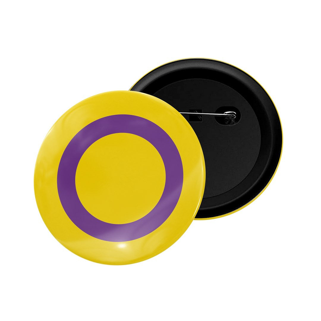 dhcrafts Round Pin Badge Multicolor LGBTQ Flag D10 Glossy Finish Design Pack of 1  (58mm)
