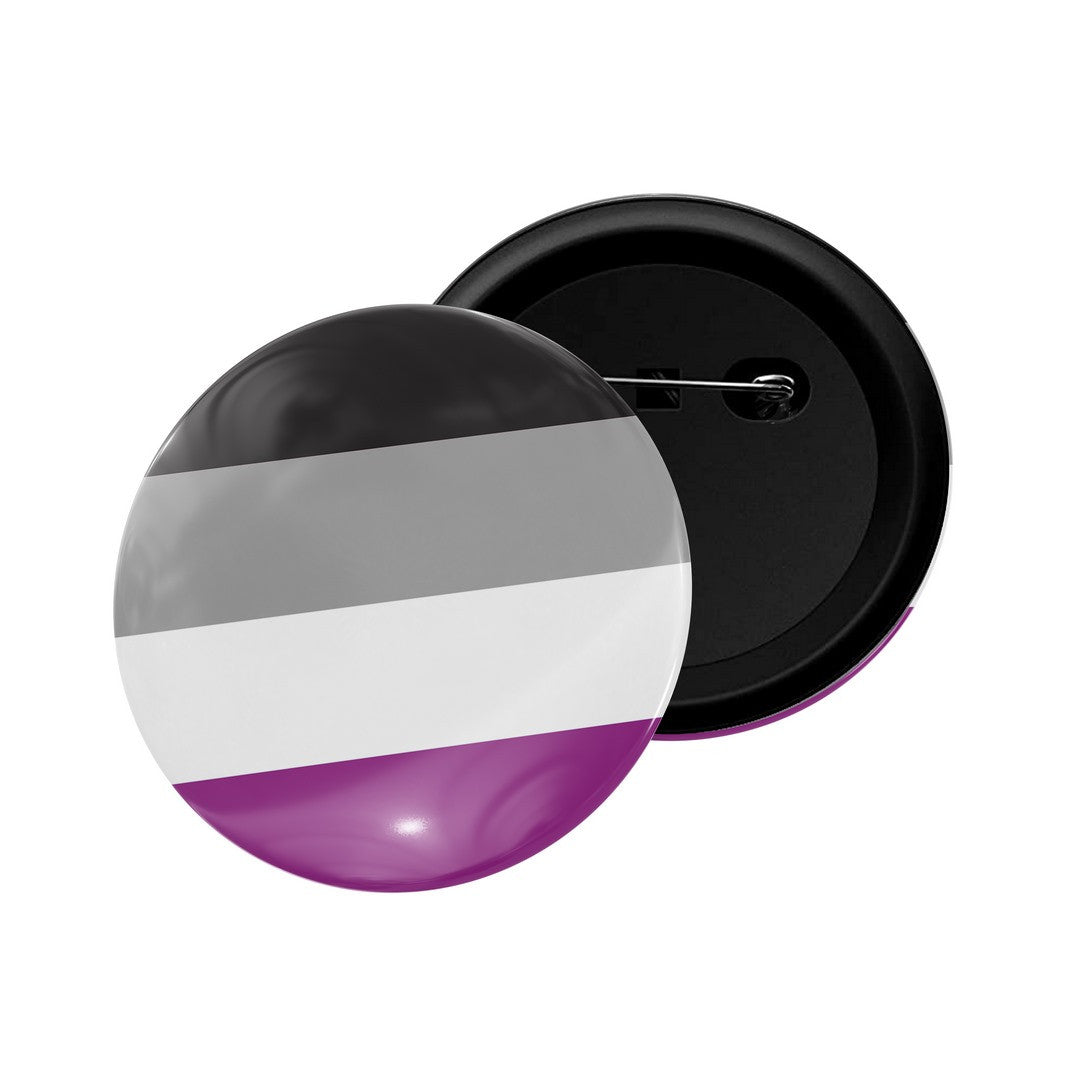 dhcrafts Round Pin Badge Multicolor LGBTQ Flag D12 Glossy Finish Design Pack of 1  (58mm)