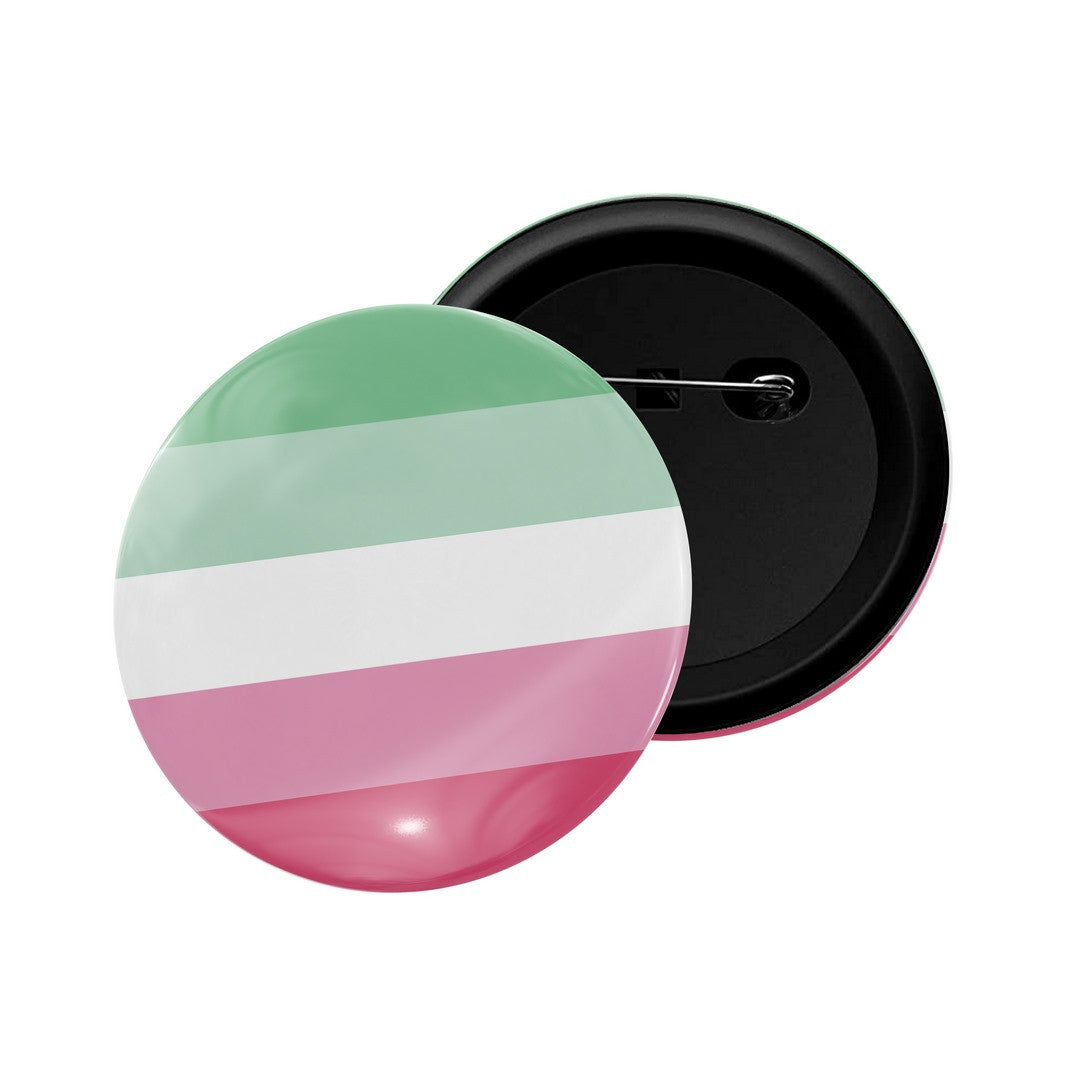 dhcrafts Round Pin Badge Multicolor LGBTQ Flag D23 Glossy Finish Design Pack of 1  (58mm)