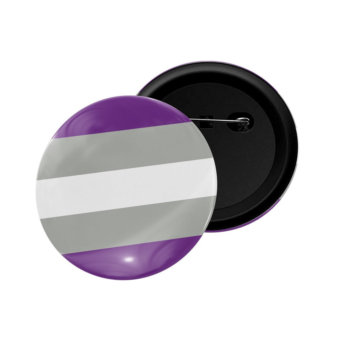 dhcrafts Round Pin Badge Multicolor LGBTQ Flag D26 Glossy Finish Design Pack of 1  (58mm)