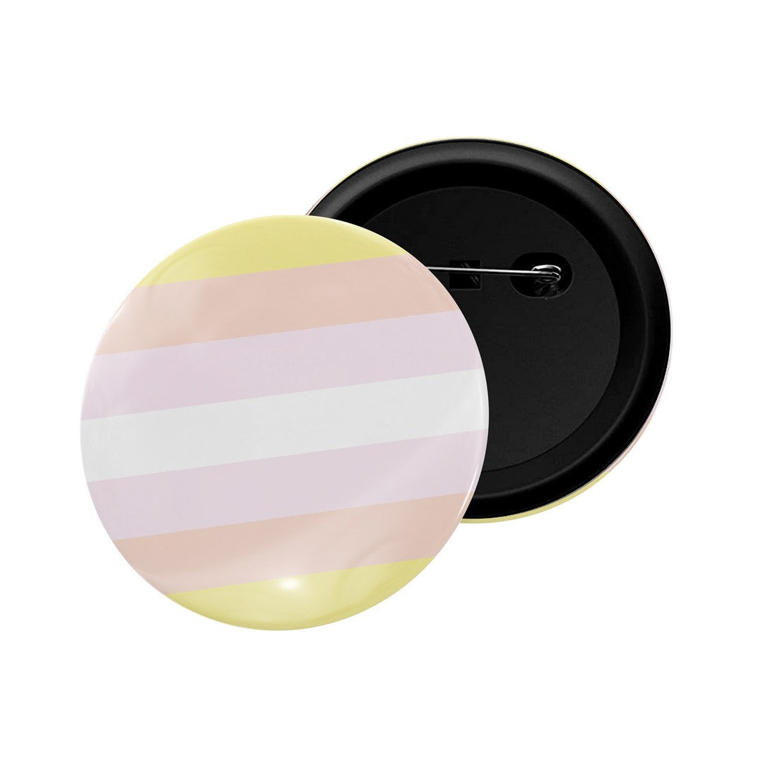 dhcrafts Round Pin Badge Multicolor LGBTQ Flag D30 Glossy Finish Design Pack of 1  (58mm)