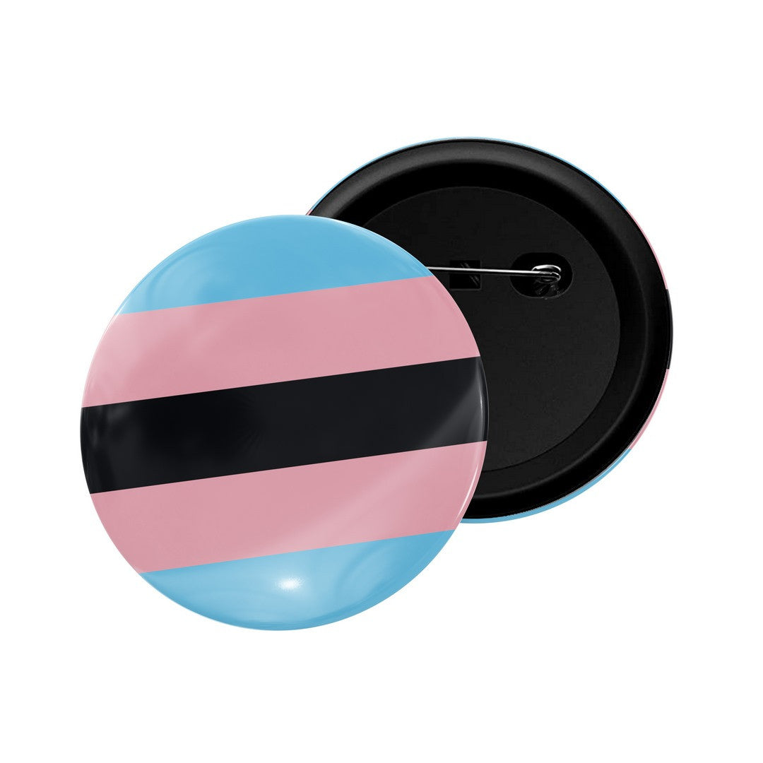 dhcrafts Round Pin Badge Multicolor LGBTQ Flag D33 Glossy Finish Design Pack of 1  (58mm)