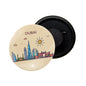 dhcrafts Fridge Magnet Brown Color Dubai Glossy Finish Design Pack of 1