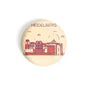 dhcrafts Round Fridge Magnet Brown Color Heidelberg Glossy Finish Design Pack of 1 (58 mm)