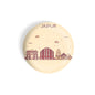dhcrafts Round Fridge Magnet Brown Color Jaipur Glossy Finish Design Pack of 1 (58 mm)