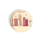 dhcrafts Round Fridge Magnet Brown Color Jeddah Glossy Finish Design Pack of 1 (58 mm)