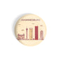 dhcrafts Round Fridge Magnet Brown Color Johannesburg Glossy Finish Design Pack of 1 (58 mm)