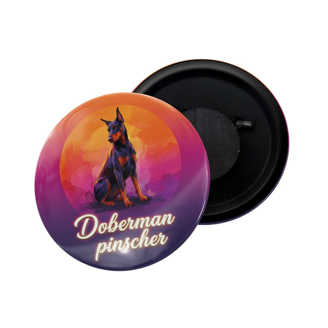 dhcrafts Fridge Magnet Orange Color Doberman Pinscher Pet Dog Pet Dog Pet Dog Pet Dog Pet Dog Pet Dog Pet Dog Pet Dog Pet Dog Glossy Finish Design Pack of 1