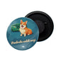 dhcrafts Fridge Magnet Blue Color Pembroke Welsh Corgi Pet Dog Glossy Finish Design Pack of 1
