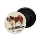 dhcrafts Fridge Magnet Brown Color St.Bernard Pet Dog Glossy Finish Design Pack of 1