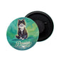dhcrafts Fridge Magnet Green Color Persian Pet Cat Glossy Finish Design Pack of 1