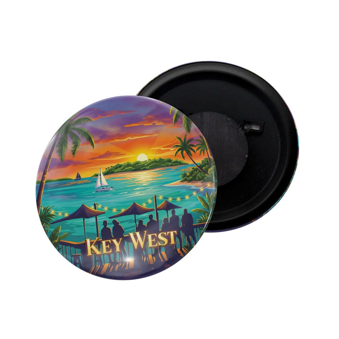 dhcrafts Fridge Magnet Multicolor Key West D1 Glossy Finish Design Pack of 1