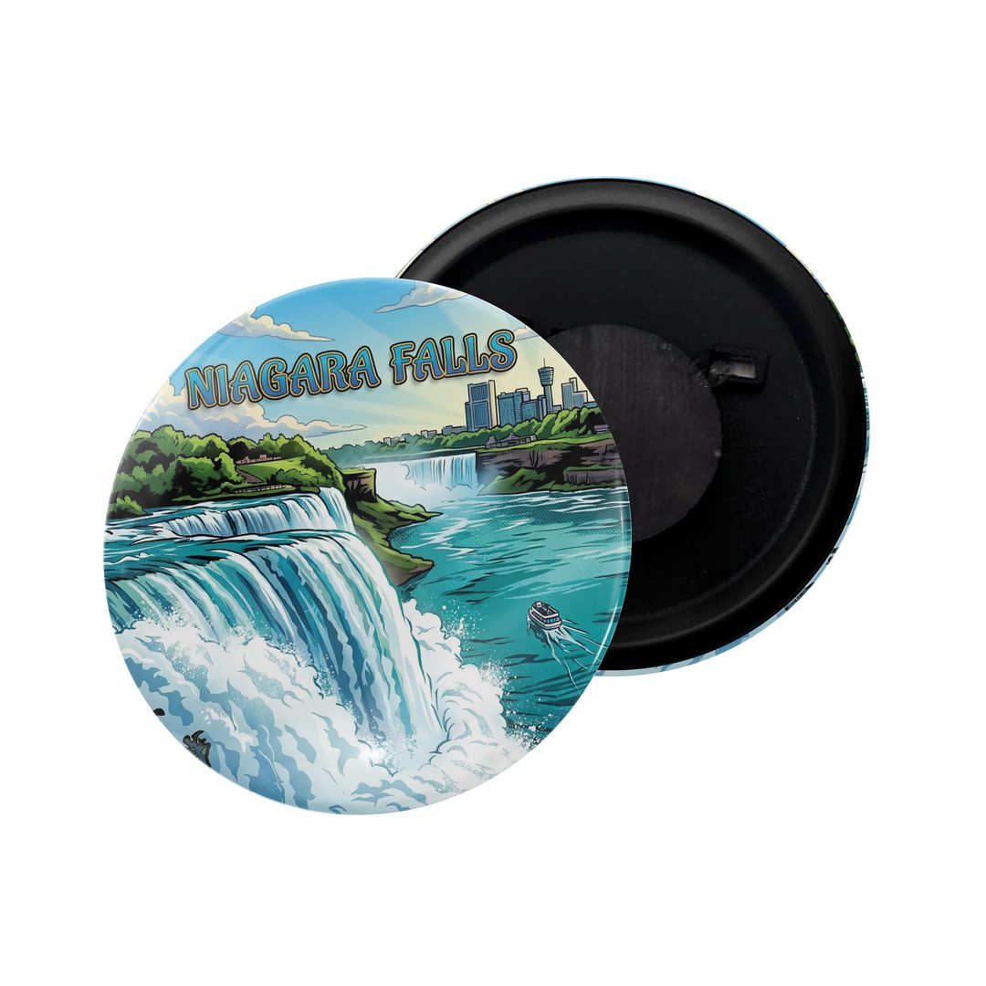 dhcrafts Fridge Magnet Multicolor Niagara Falls D1 Glossy Finish Design Pack of 1