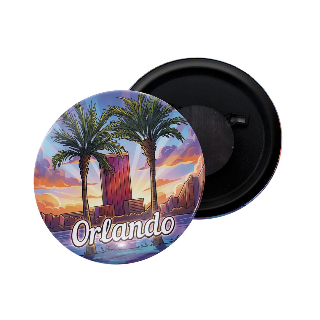 dhcrafts Fridge Magnet Multicolor Orlando D1 Glossy Finish Design Pack of 1