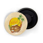 dhcrafts Fridge Magnet Yellow Pongal D1 Glossy Finish Design Pack of 1