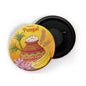 dhcrafts Fridge Magnet Yellow Pongal D3 Glossy Finish Design Pack of 1