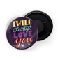 dhcrafts Fridge Magnet Purple Valentine's Day I Will Always Love You Glossy Finish Design Pack of 1