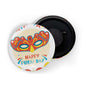 dhcrafts Fridge Magnet White Purim Day Glossy Finish Design Pack of 1