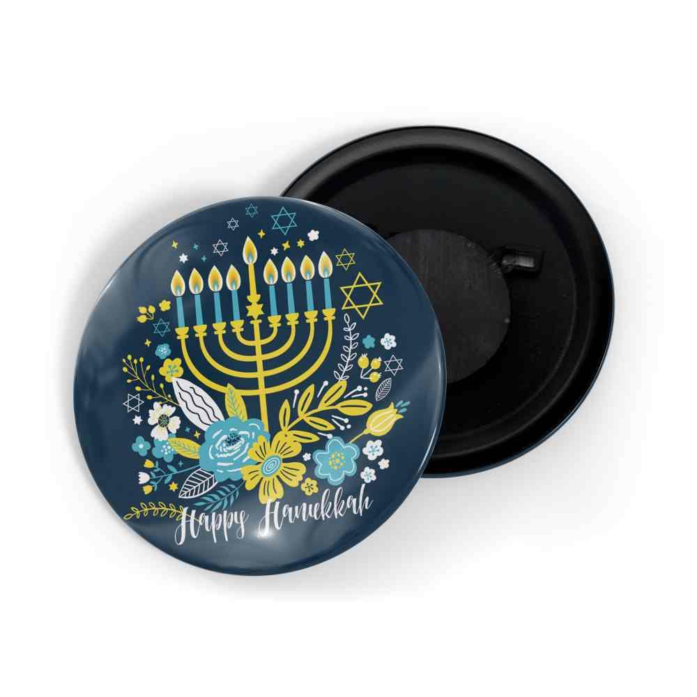 dhcrafts Fridge Magnet Blue Hanukkah Glossy Finish Design Pack of 1