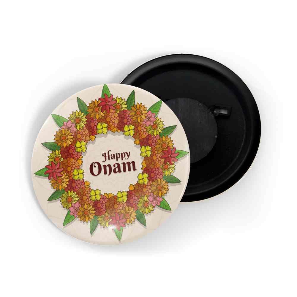 dhcrafts Fridge Magnet Multicolor Onam D1 Glossy Finish Design Pack of 1