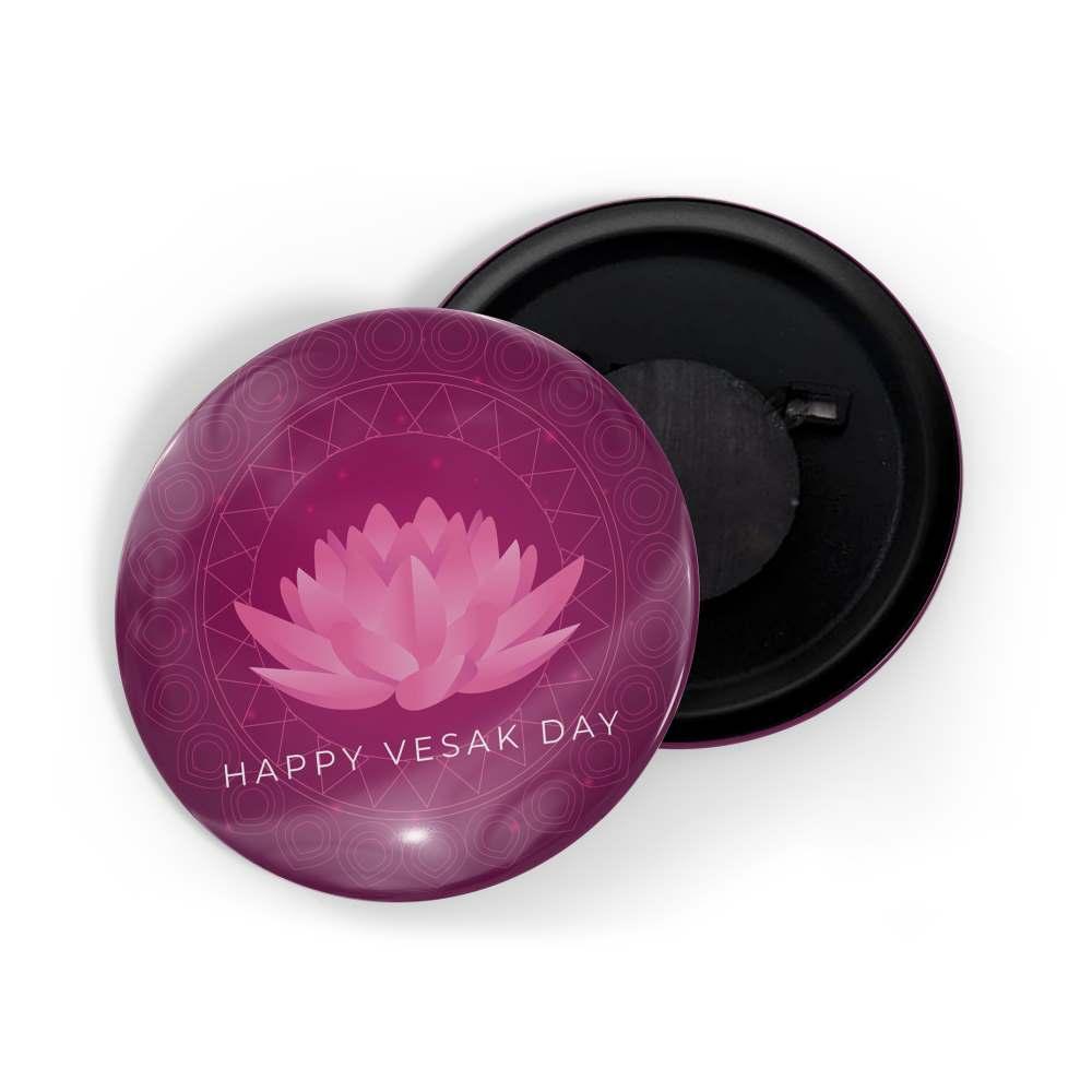 dhcrafts Fridge Magnet Purple Vesak Day D1 Glossy Finish Design Pack of 1