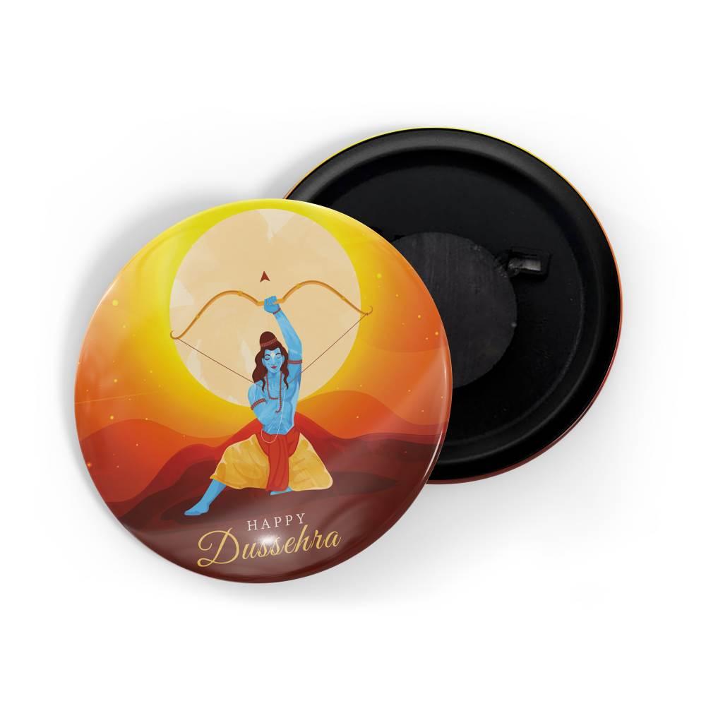 dhcrafts Fridge Magnet Multicolor Dushera/Vijayadashmi D3 Glossy Finish Design Pack of 1