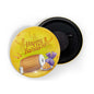 dhcrafts Fridge Magnet Yellow Bhaisakhi/Vaisakhi D2 Glossy Finish Design Pack of 1