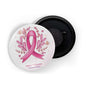dhcrafts Fridge Magnet White Cancer Awareness Breast Cancer D2 Glossy Finish Design Pack of 1
