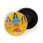 dhcrafts Fridge Magnet Yellow Dushera/Vijayadashmi D1 Glossy Finish Design Pack of 1