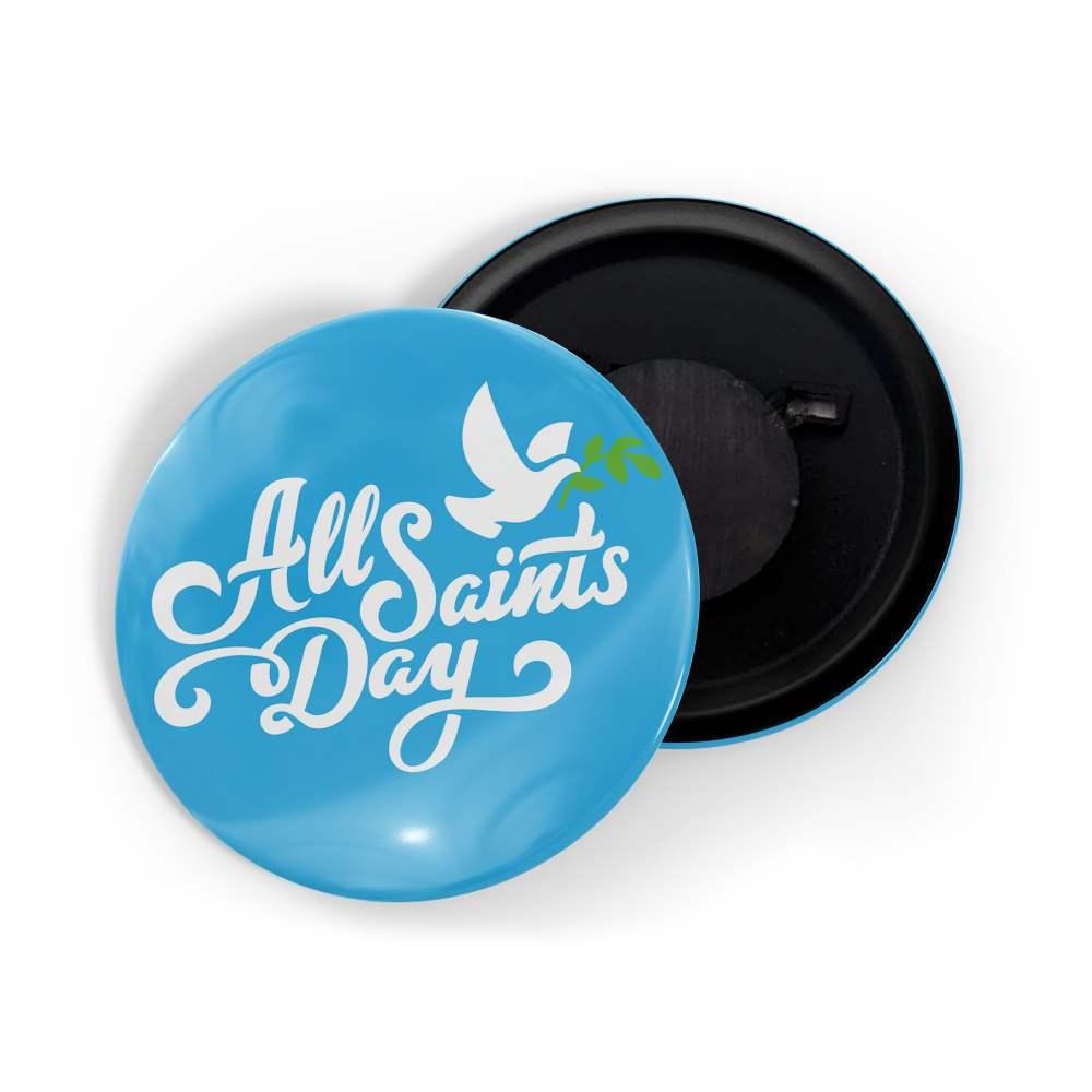 dhcrafts Fridge Magnet Blue All Saints Day Glossy Finish Design Pack of 1