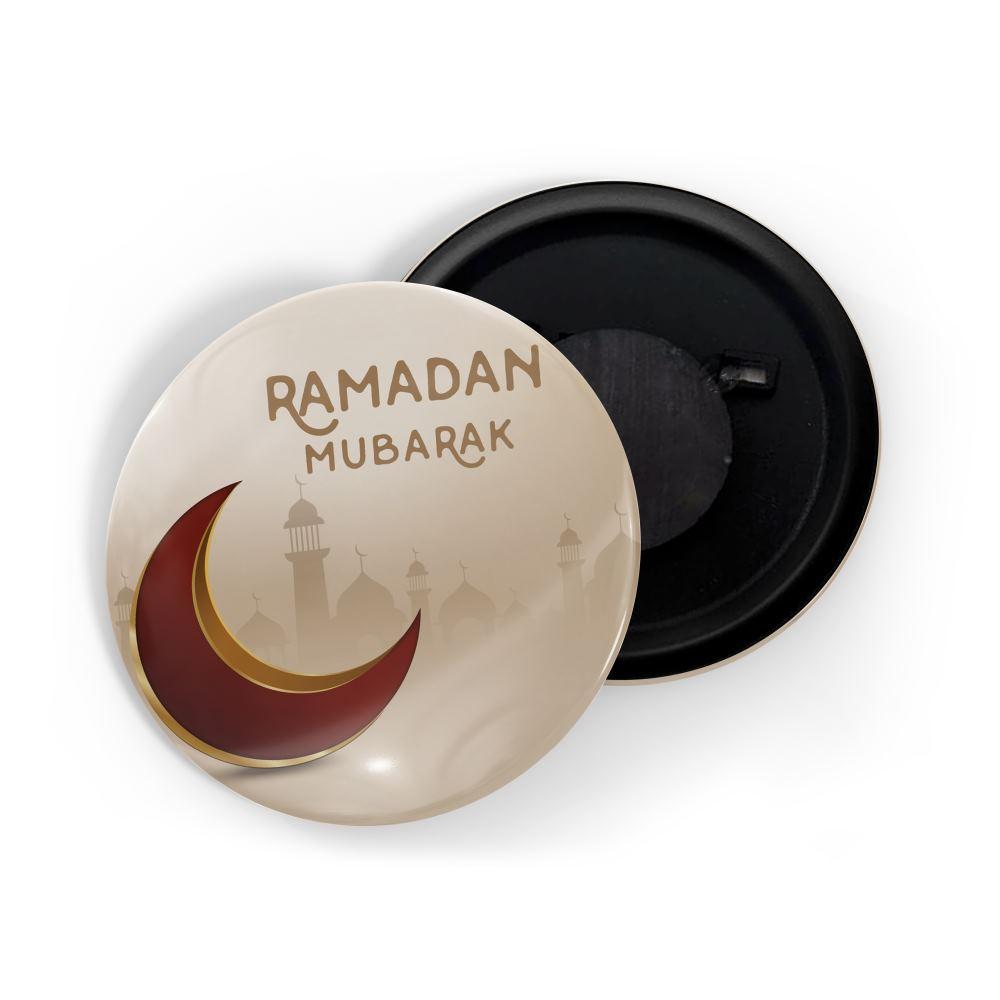 dhcrafts Fridge Magnet Multicolor Ramzan, Ramadan Mubarak Glossy Finish Design Pack of 1
