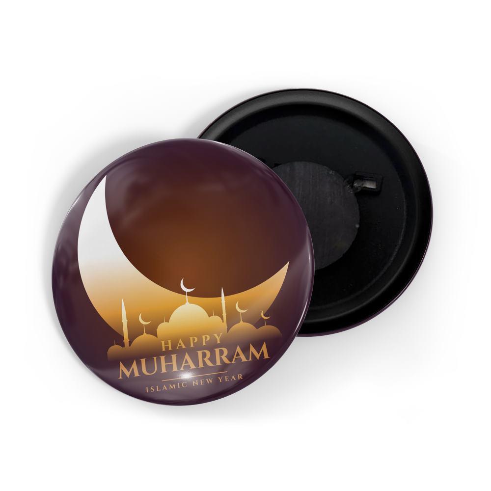 dhcrafts Fridge Magnet Brown Muharram D2 Glossy Finish Design Pack of 1