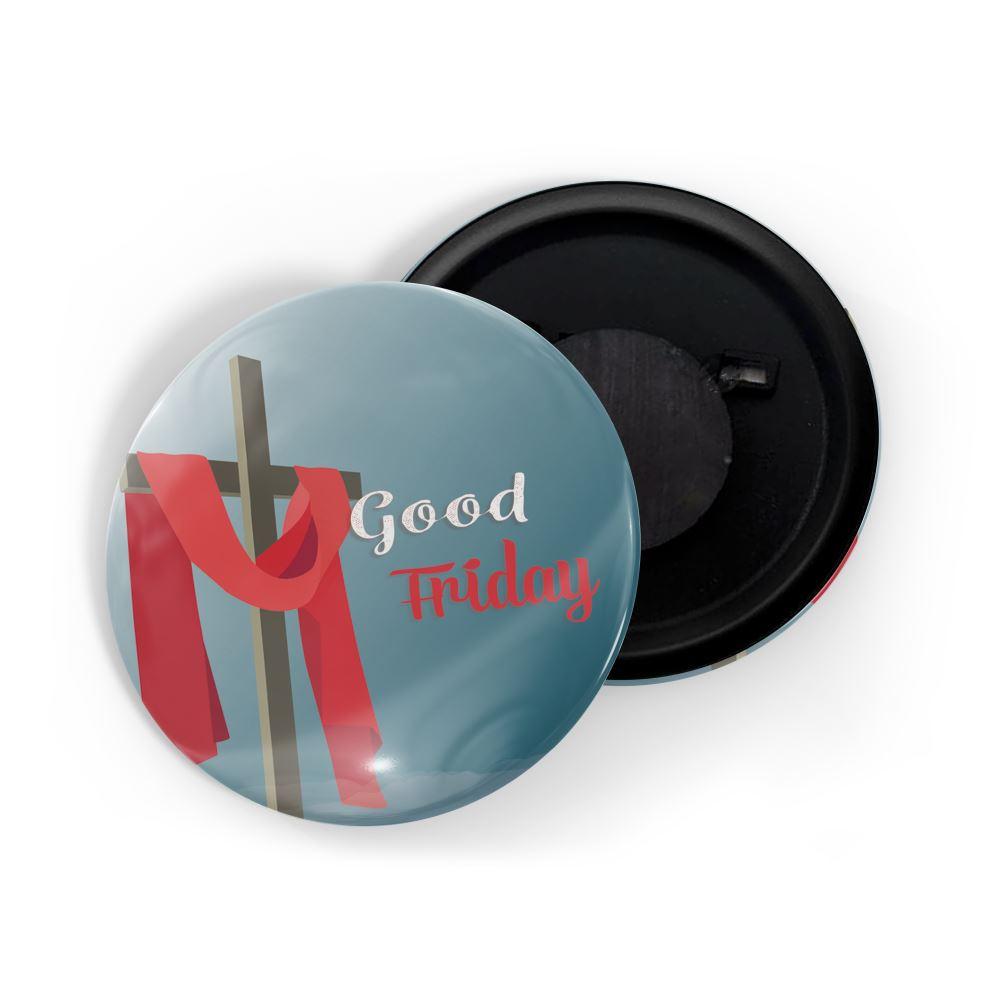 dhcrafts Fridge Magnet Multicolor Good Friday Glossy Finish Design Pack of 1