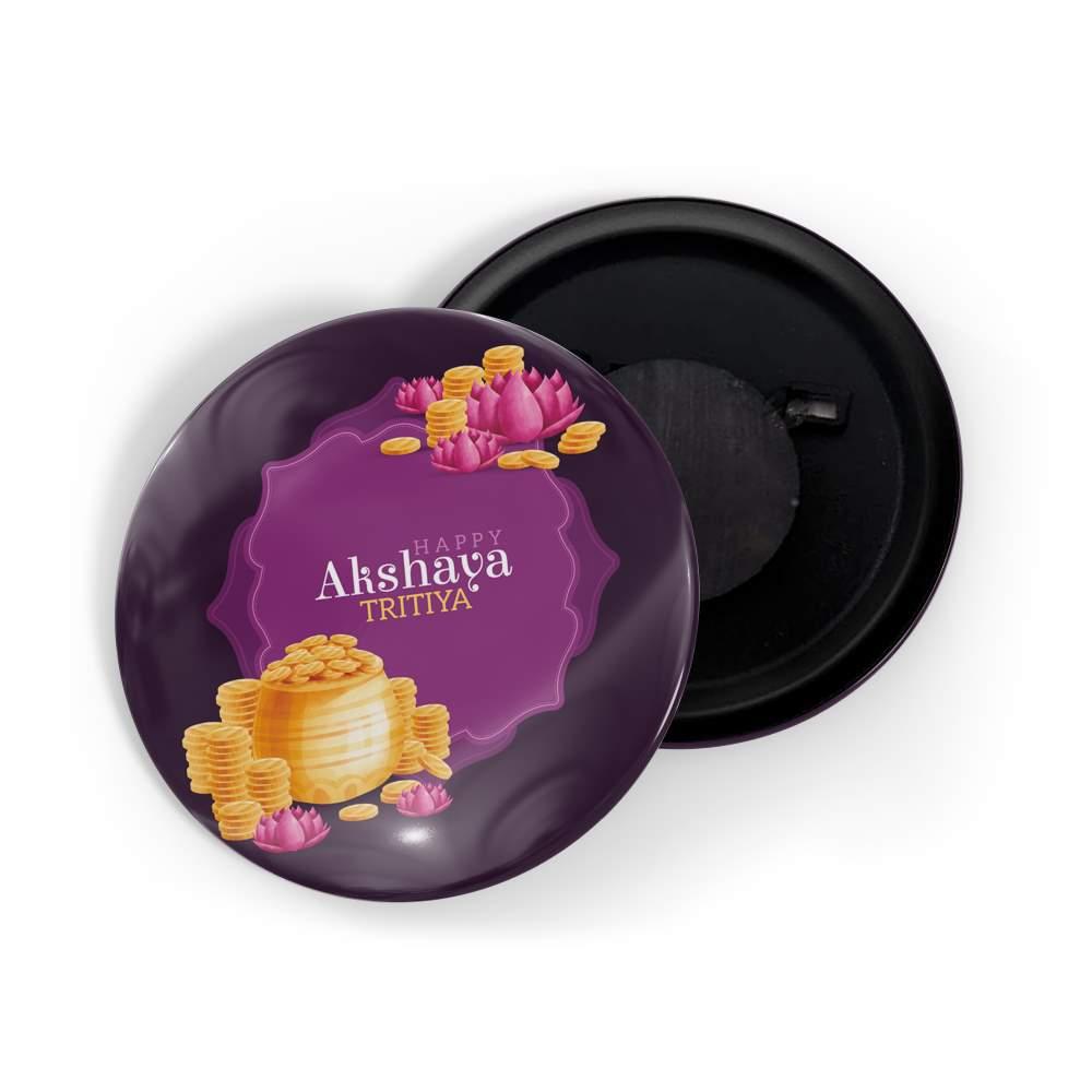 dhcrafts Fridge Magnet Multicolor Akshaya Tritiya Glossy Finish Design Pack of 1