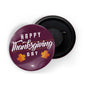 dhcrafts Fridge Magnet Multicolor Thanksgiving D1 Glossy Finish Design Pack of 1