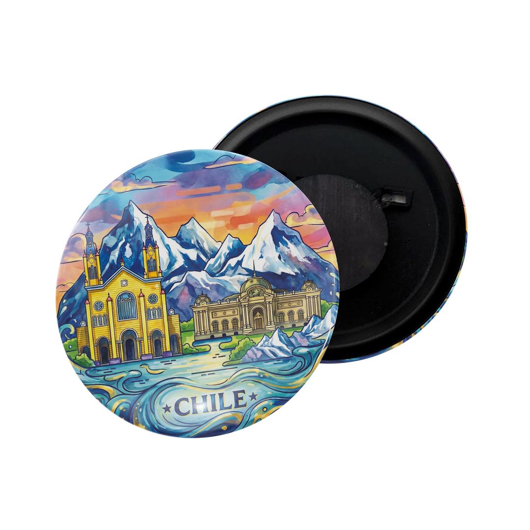 dhcrafts Fridge Magnet Yellow Color Chile Glossy Finish Design Pack of 1