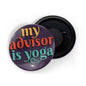 dhcrafts Fridge Magnet Purple My Advisor Is Yoga D2 Glossy Finish Design Pack of 1