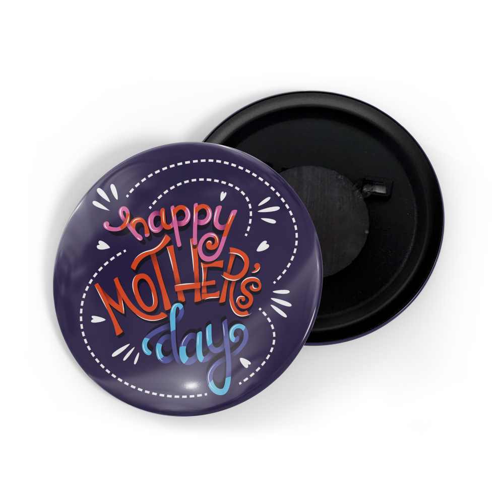 dhcrafts Fridge Magnet Blue Happy Mother's Day Glossy Finish Design Pack of 1