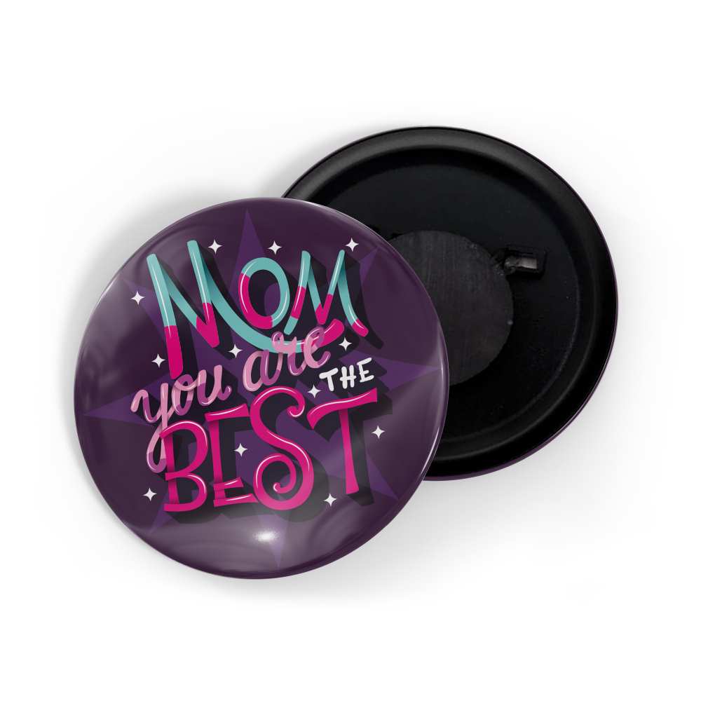 dhcrafts Fridge Magnet Purple Mom You Are The Best Glossy Finish Design Pack of 1