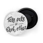 dhcrafts Fridge Magnet Covid White Take Care Of Each Other coronavirus Covid 19 pandemic positive quote Glossy Finish Design Pack of 1