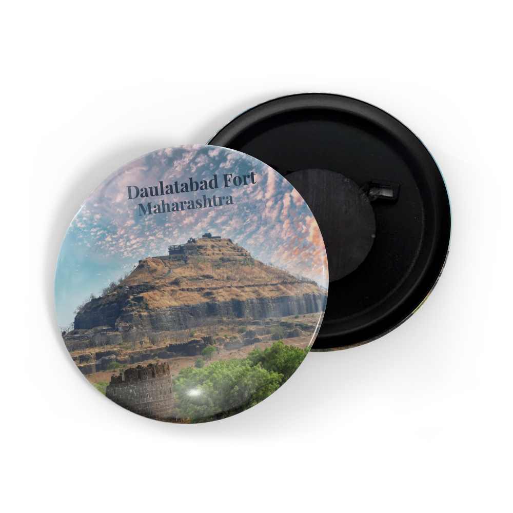 dhcrafts Fridge Magnet Multicolor Maharastra Daulatabad Fort D1 Glossy Finish Design Pack of 1