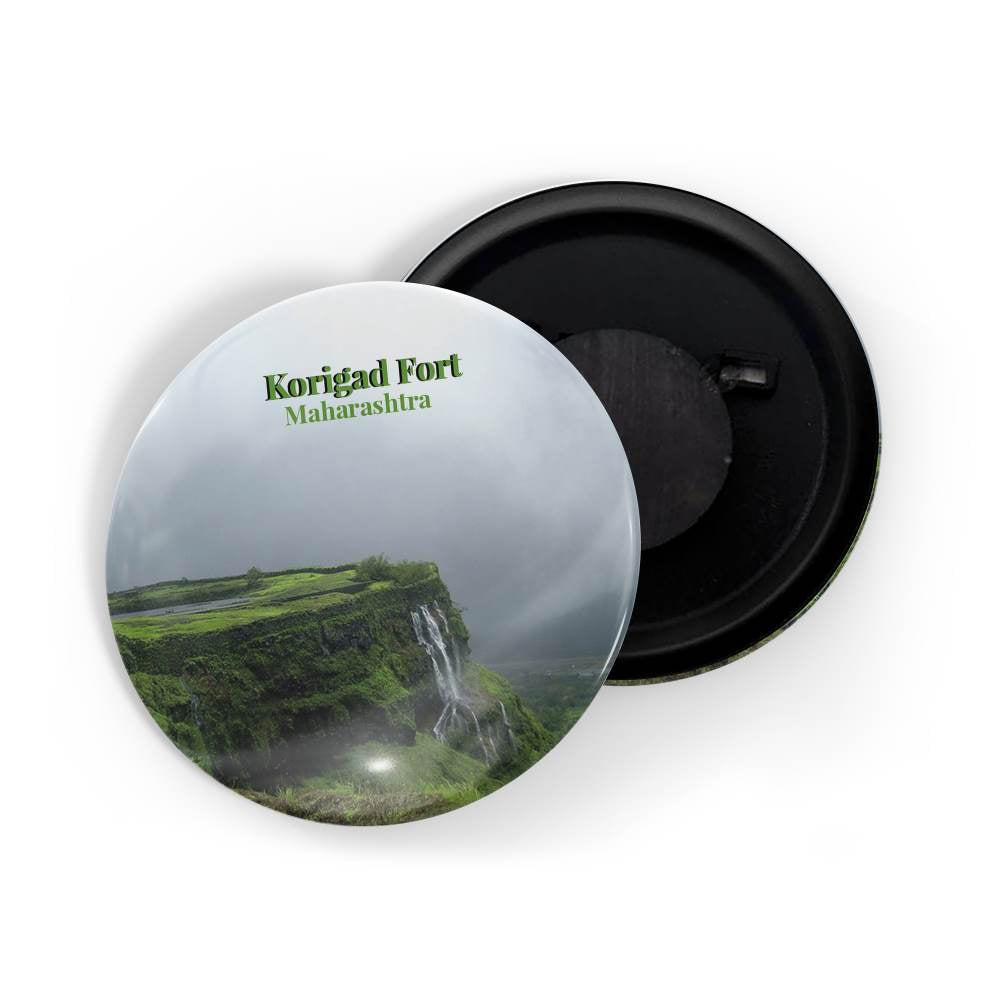 dhcrafts Fridge Magnet Multicolor Maharastra Korigad Fort D1 Glossy Finish Design Pack of 1