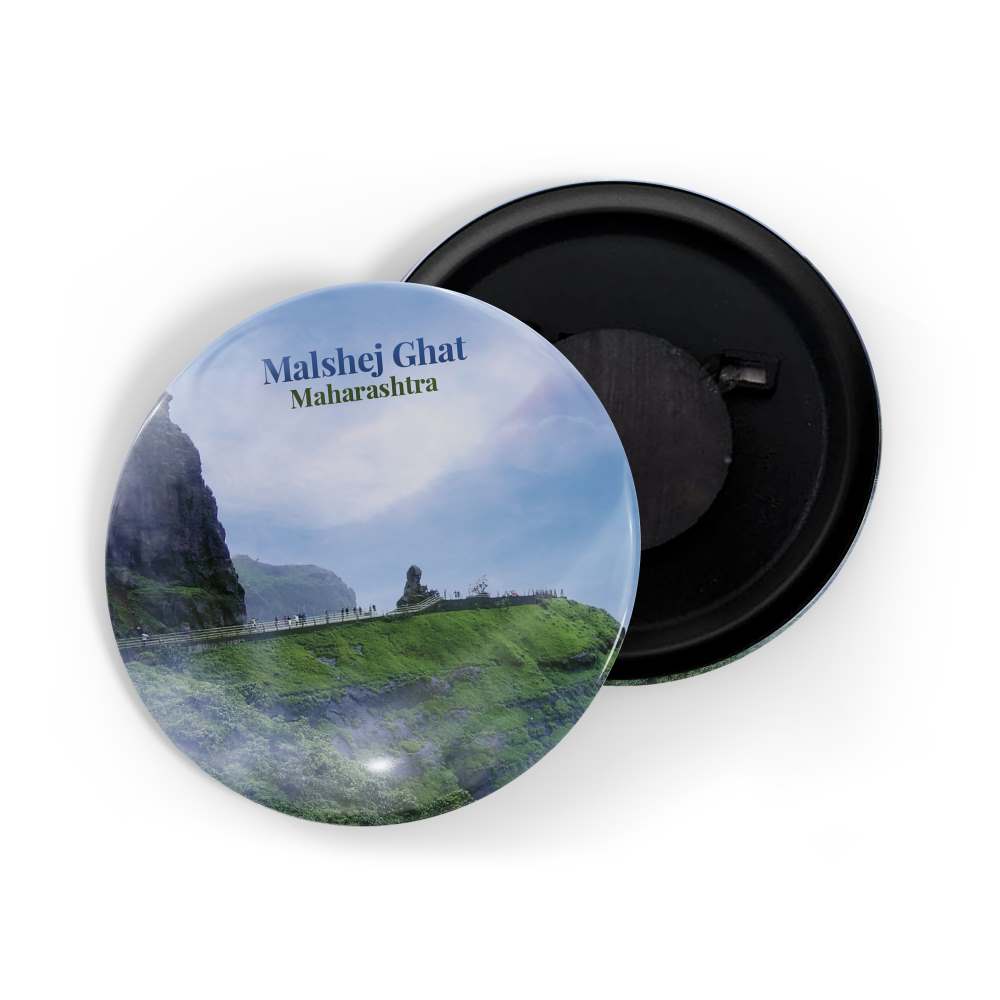 dhcrafts Fridge Magnet Multicolor Maharastra Malshej Ghat Glossy Finish Design Pack of 1