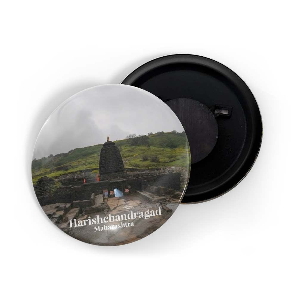 dhcrafts Fridge Magnet Multicolor Maharastra Harishchandragad D1 Glossy Finish Design Pack of 1