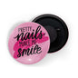 dhcrafts Fridge Magnet Pink Girl Power Pretty Nails Make Me Smile D1 Glossy Finish Design Pack of 1