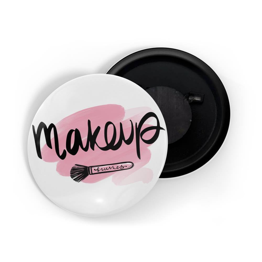 dhcrafts Fridge Magnet White Girl Power Makeup Glossy Finish Design Pack of 1