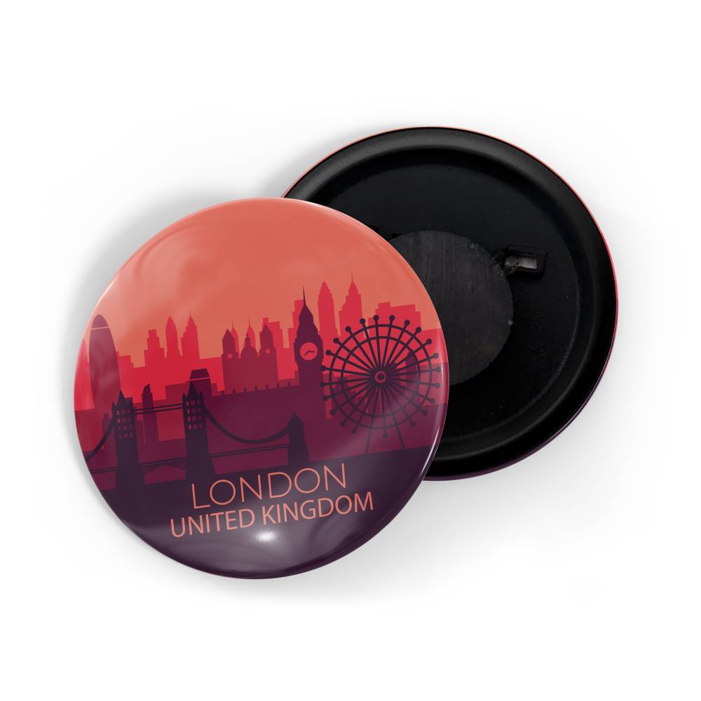 dhcrafts Fridge Magnet Multicolor Famous Tourist Place London England D5 Glossy Finish Design Pack of 1
