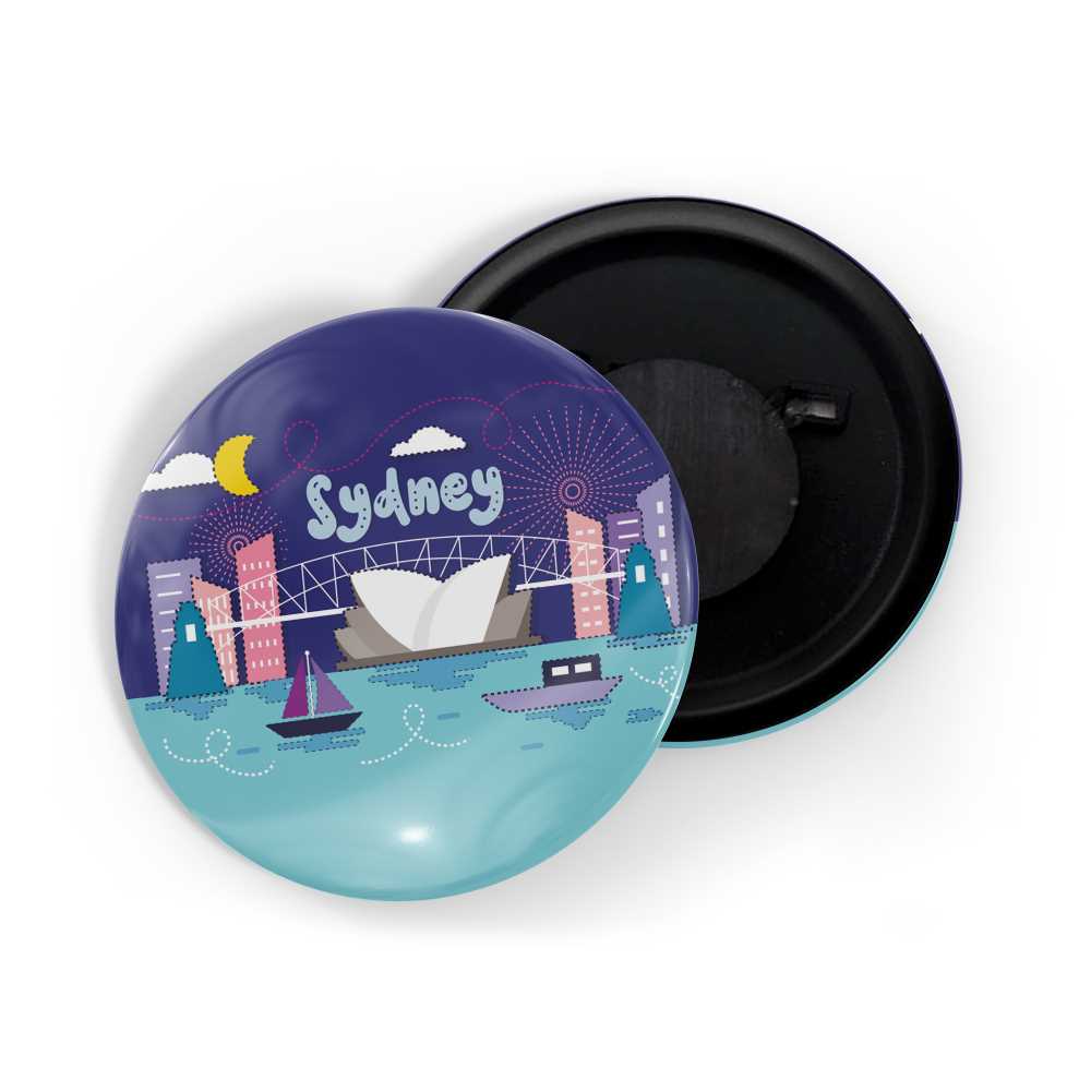 dhcrafts Fridge Magnet Multicolor Famous Tourist Place Sydney D2 Glossy Finish Design Pack of 1
